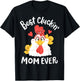 Best Cluckin' Mom Ever Funny Mother's Day Chicken Farm T-Shirt - T-Shirt | Black