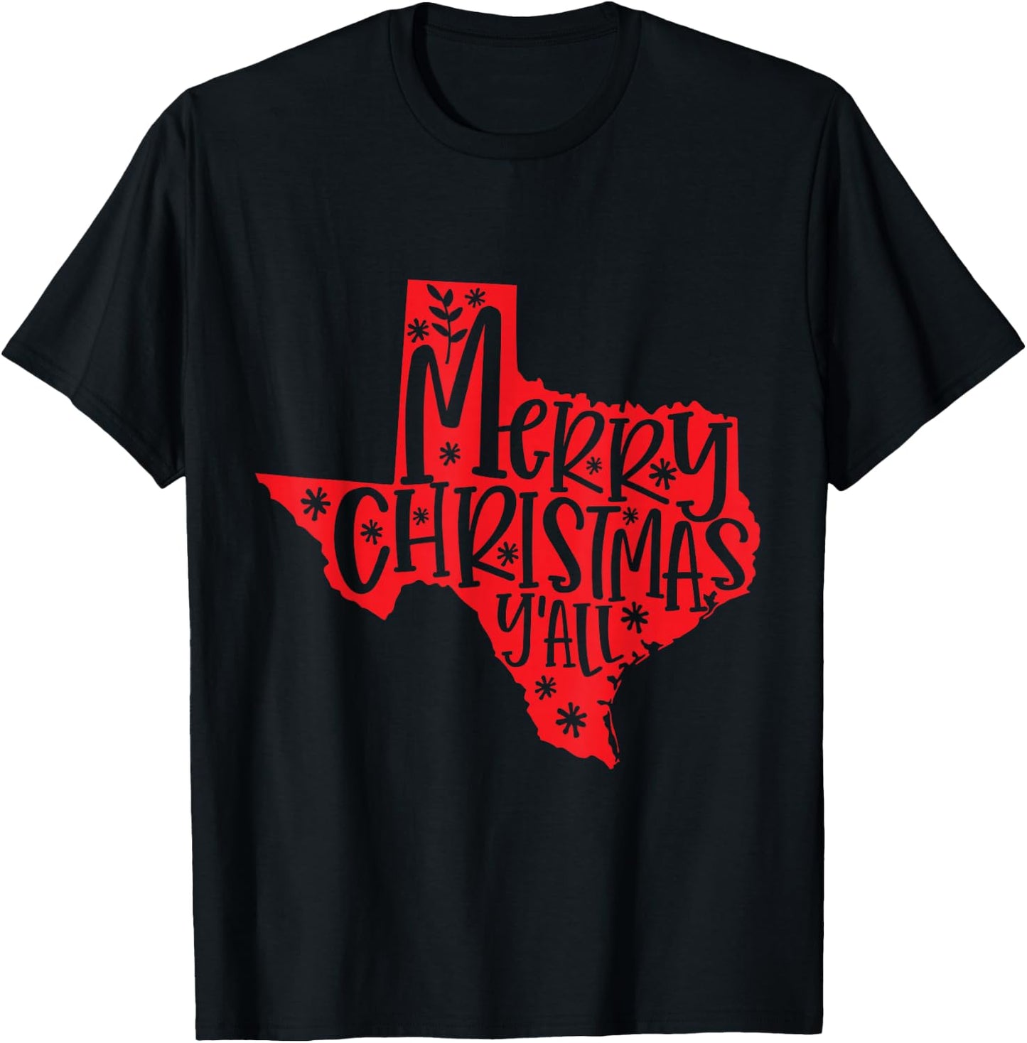 Merry Christmas Texas T-Shirt - T-Shirt | Black