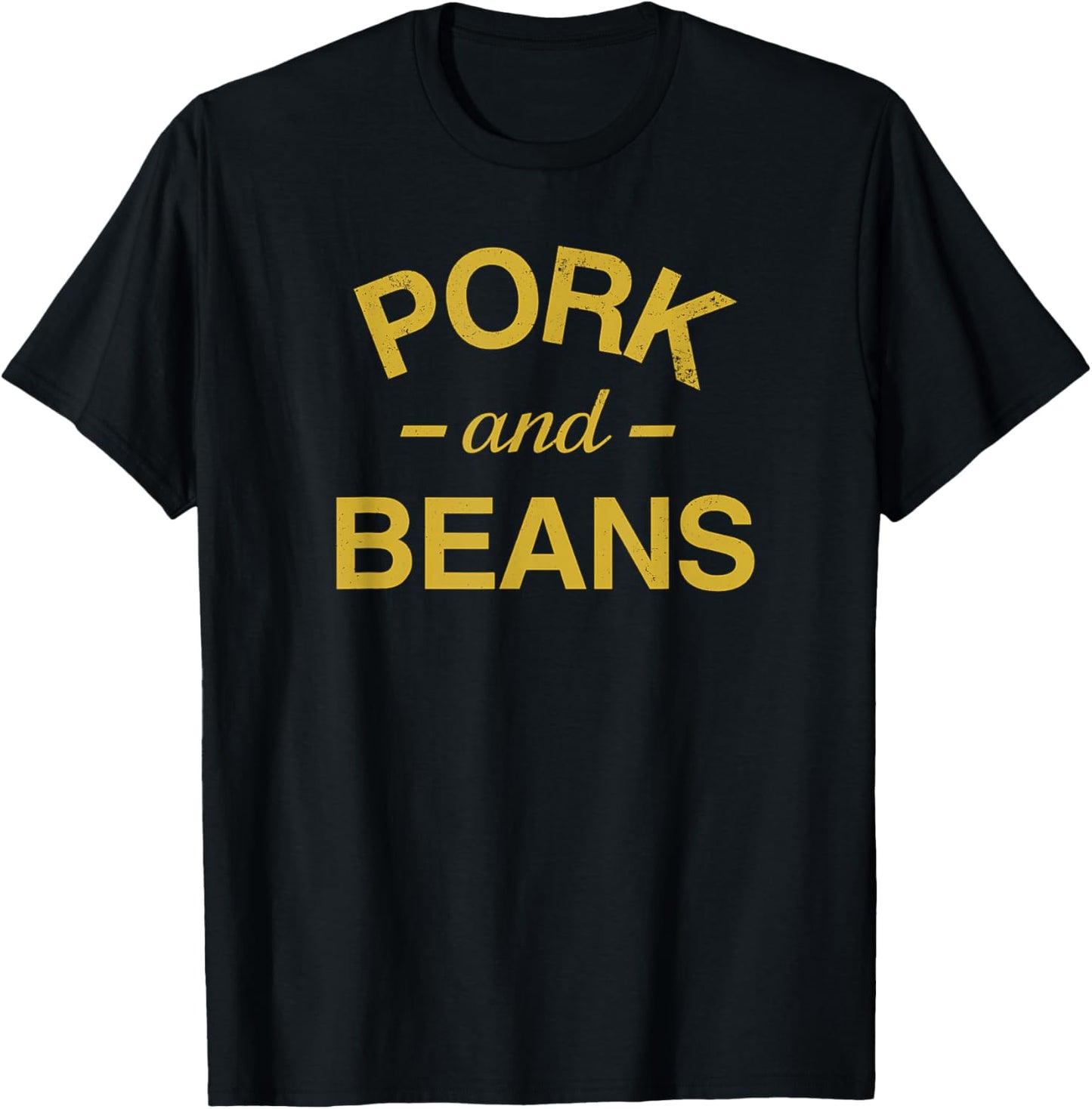 Pork and Beans Funny Trash Food T-Shirt - T-Shirt | Black