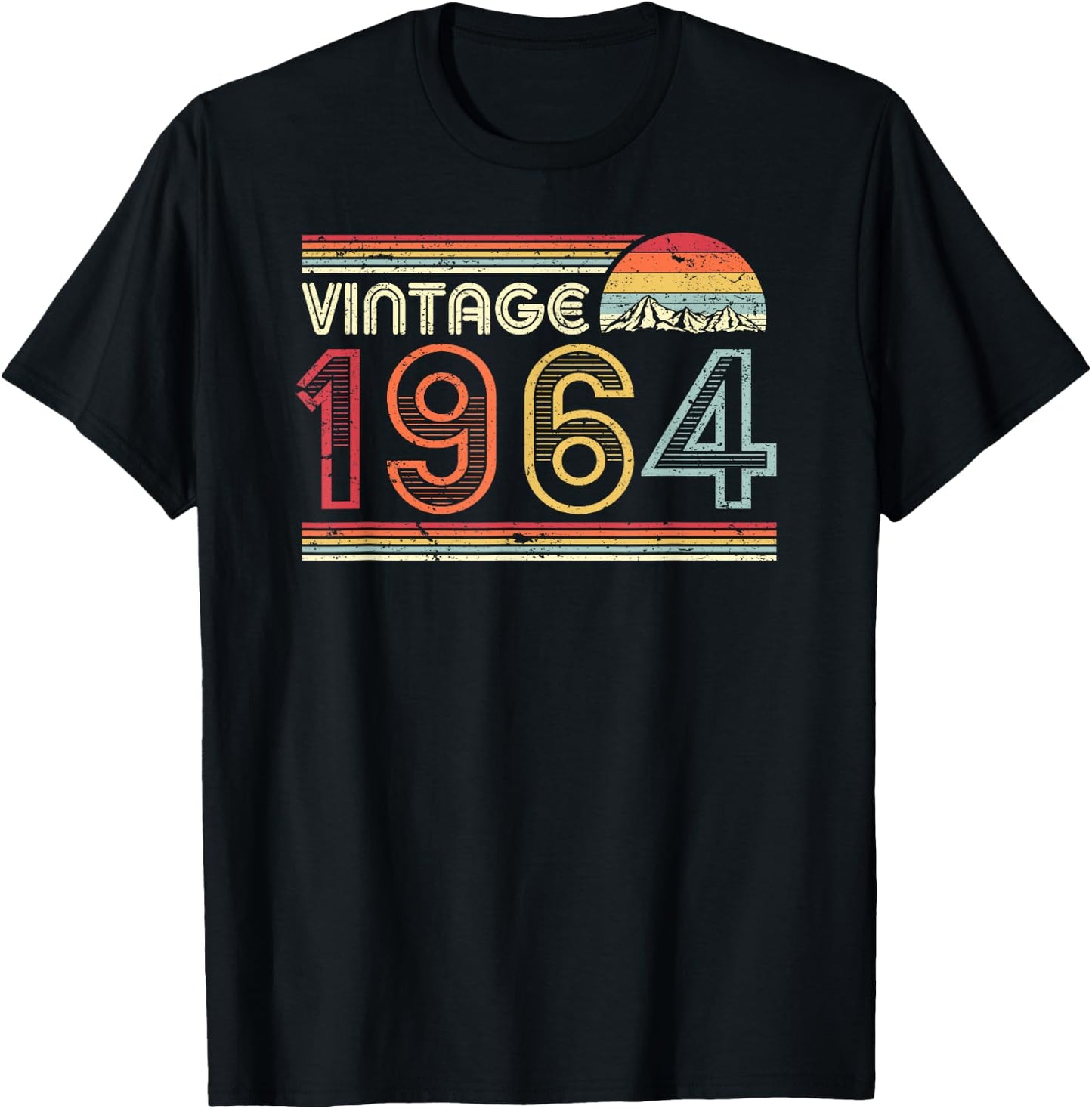 1964 Vintage Shirt, Birthday Gift . Retro Style T-Shirt - T-Shirt | Black