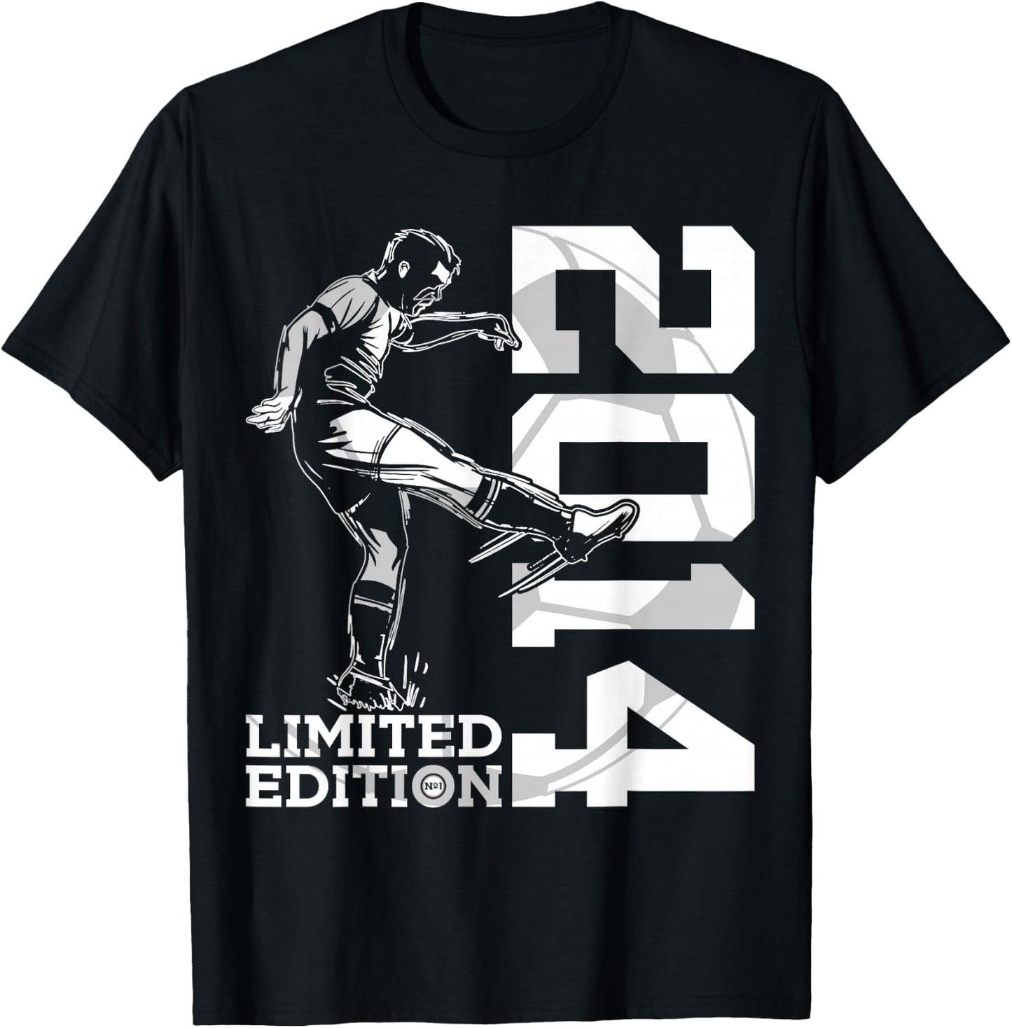 Limited Edition 2014 11 Years Football 11th Birthday T-Shirt - T-Shirt | Black