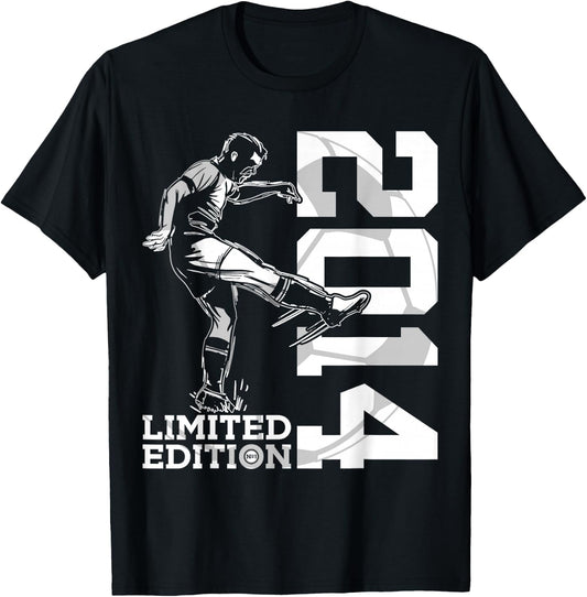 Limited Edition 2014 11 Years Football 11th Birthday T-Shirt - T-Shirt | Black