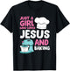 Christian Baking Girl Just a Girl Who Loves Jesus And Baking T-Shirt - T-Shirt | Black
