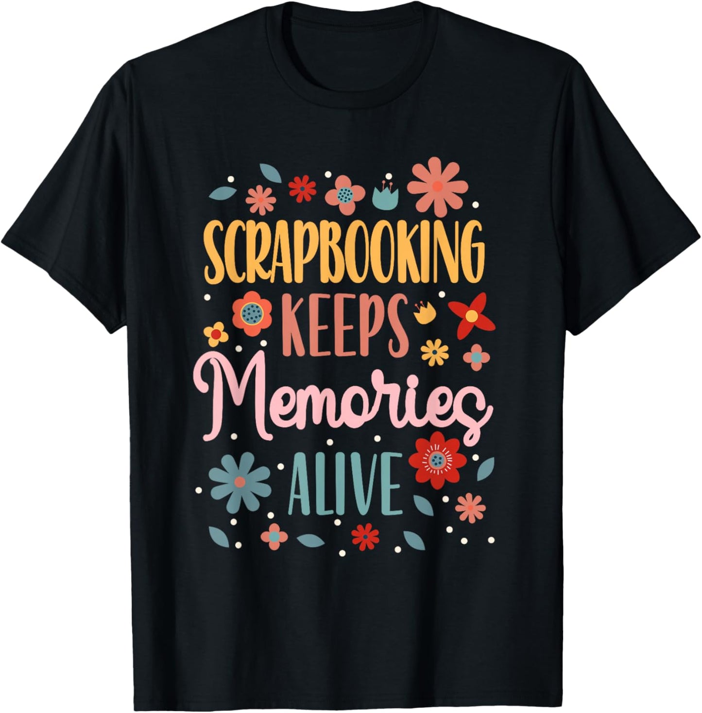 Crafty Scrapbooking Scrapbooker Crafters Scrapbook T-Shirt - T-Shirt | Black