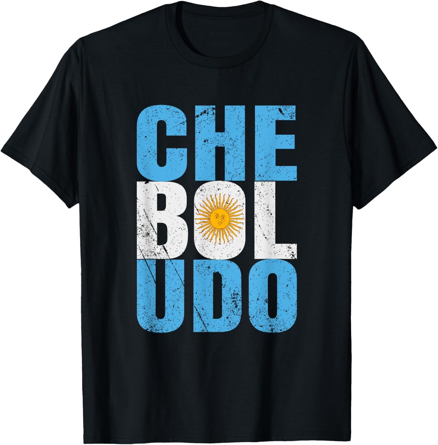 Che Boludo print Funny Argentinian Pride Gift product T-Shirt - T-Shirt | Black