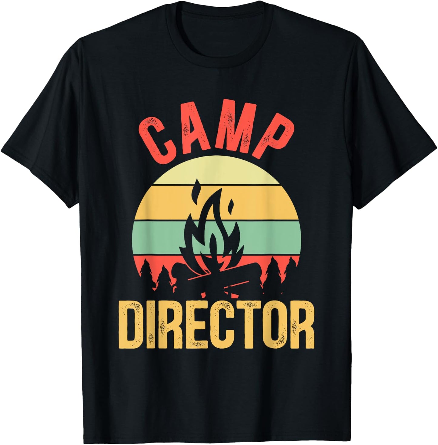 Summer Camp Director Counselor Camper T-Shirt - T-Shirt | Black