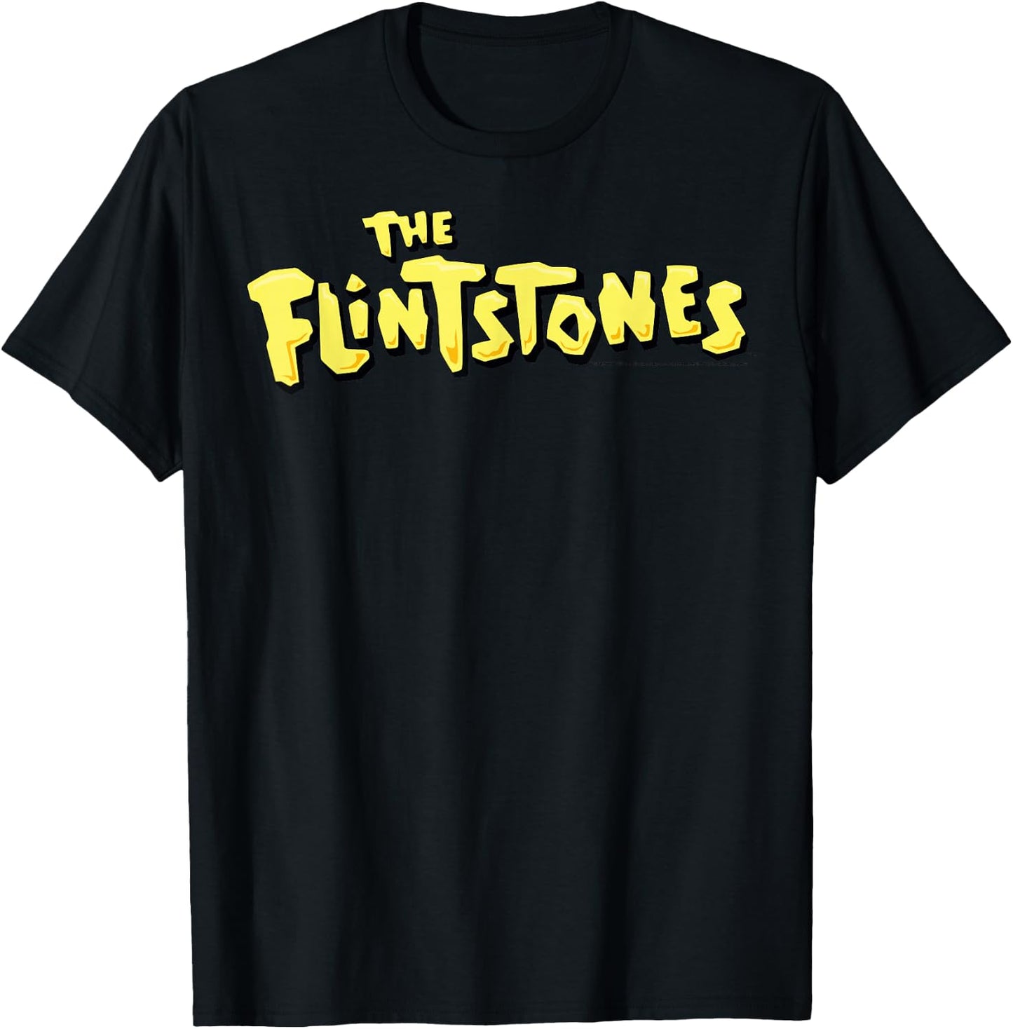 The Flintstones Simple Logo T-Shirt - T-Shirt | Black