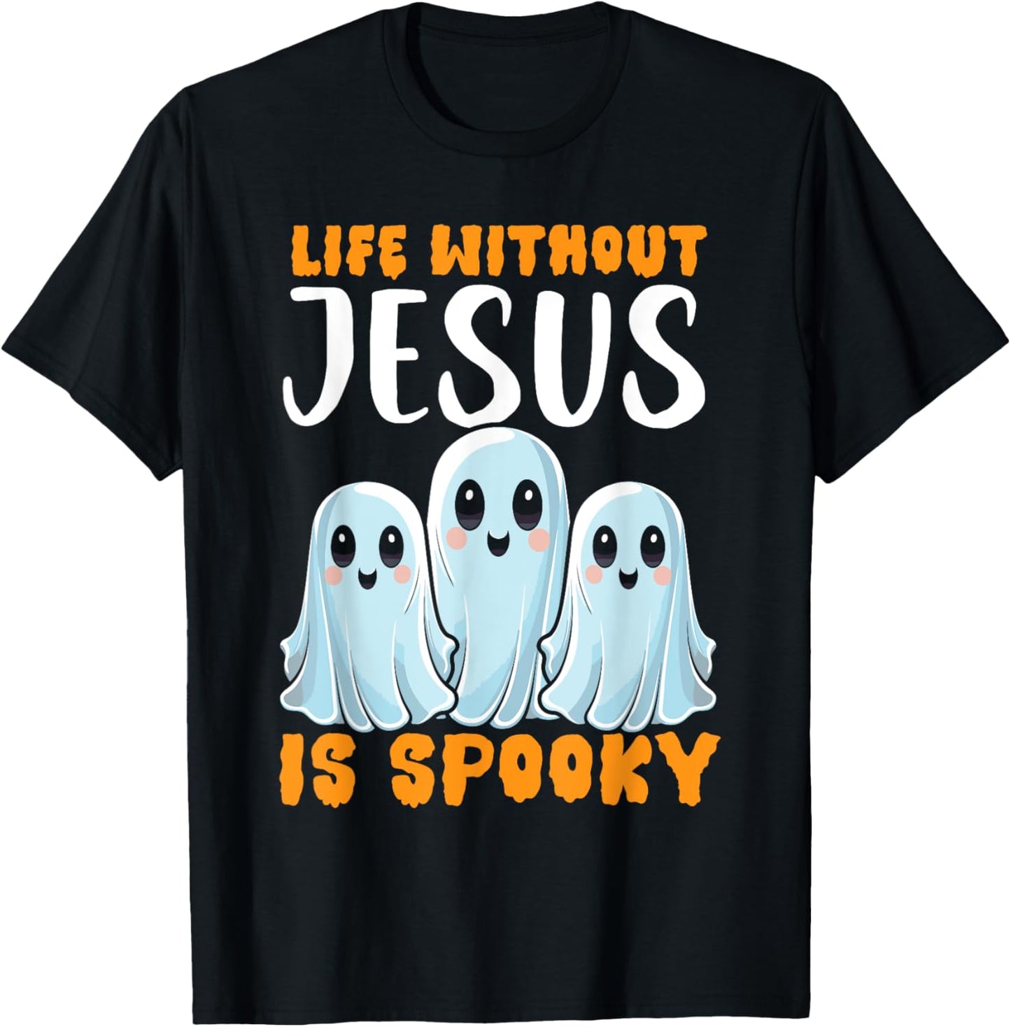 Christian Halloween Jesus Christ Trick Or Treat Christianity T-Shirt - T-Shirt | Black