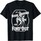 Buck Around And Find Out Black Cotton Women's Small Short Sleeve Letter Print T-Shirt - T-Shirt | Black