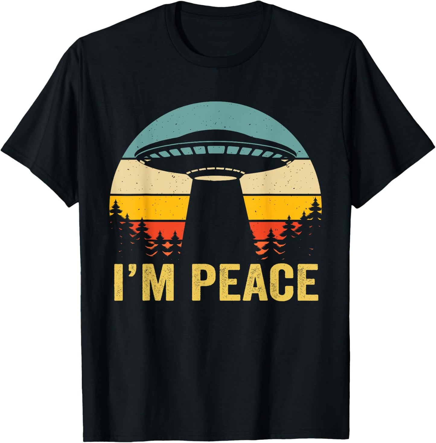 I Come In Peace im Peace Matching Couples Alien T-Shirt - T-Shirt | Black
