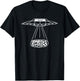 Spiritus Systems Uab Glow - Black, -Adults, Short Sleeve, Cotton 60% Polyester 40%, Small, Glowing UFO Pattern, Christmas Occasion T-Shirt - T-Shirt | Black