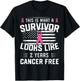 Breast Cancer 2 Years Survivor Of Being Breast Cancer Free T-Shirt - T-Shirt | Black