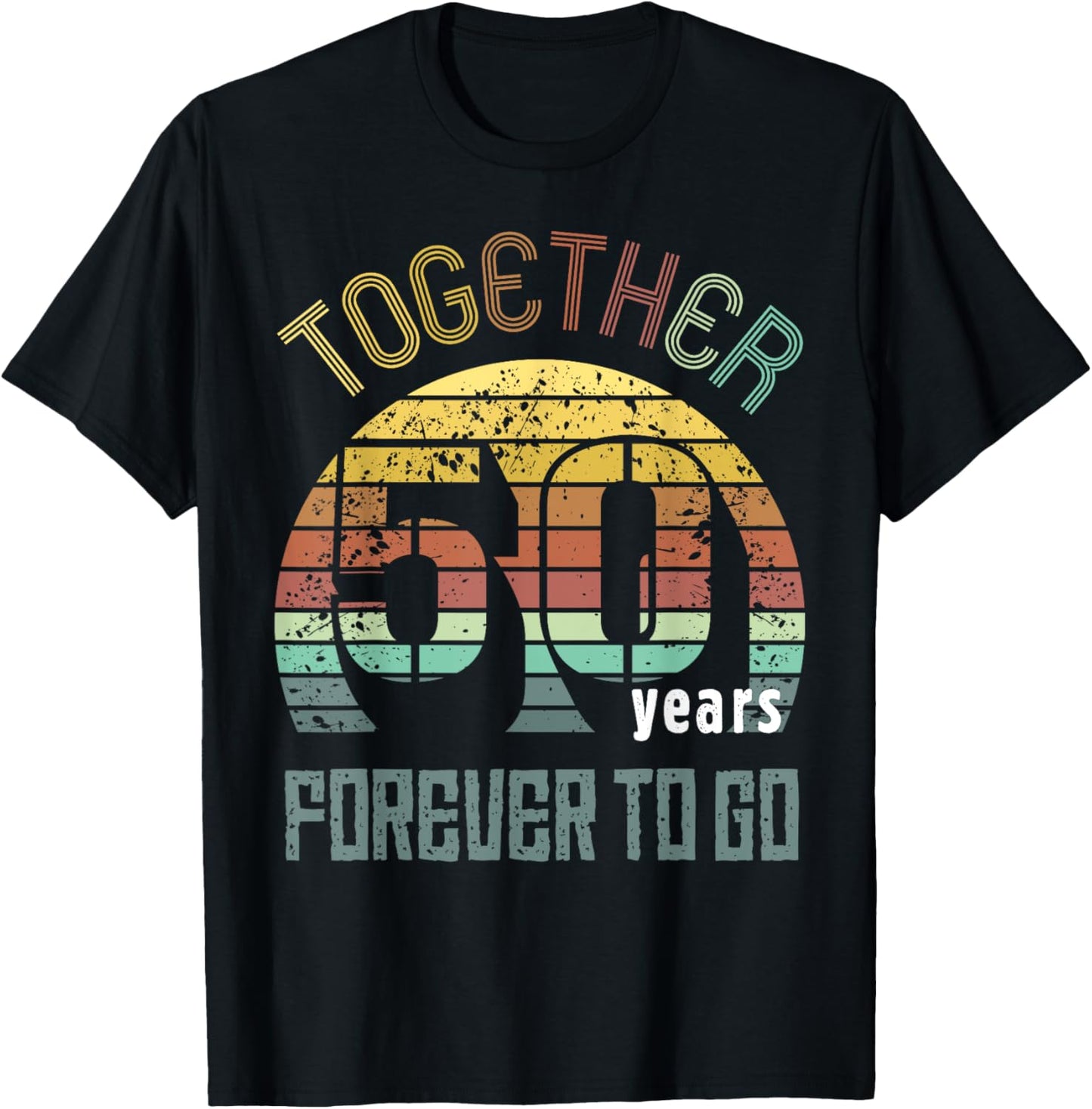 50th Years Wedding Anniversary Gifts For Couples Cool Fifty T-Shirt - T-Shirt | Black