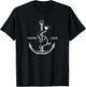 Festina Lente Symbol Anchor Dolphin Make Haste Slowly T-Shirt - T-Shirt | Black