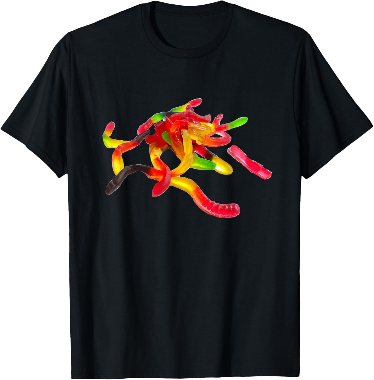 Gummy Worms T-Shirt - T-Shirt | Black
