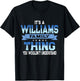 Funny Williams Family Reunion Matching Vacation T-Shirt - T-Shirt | Black