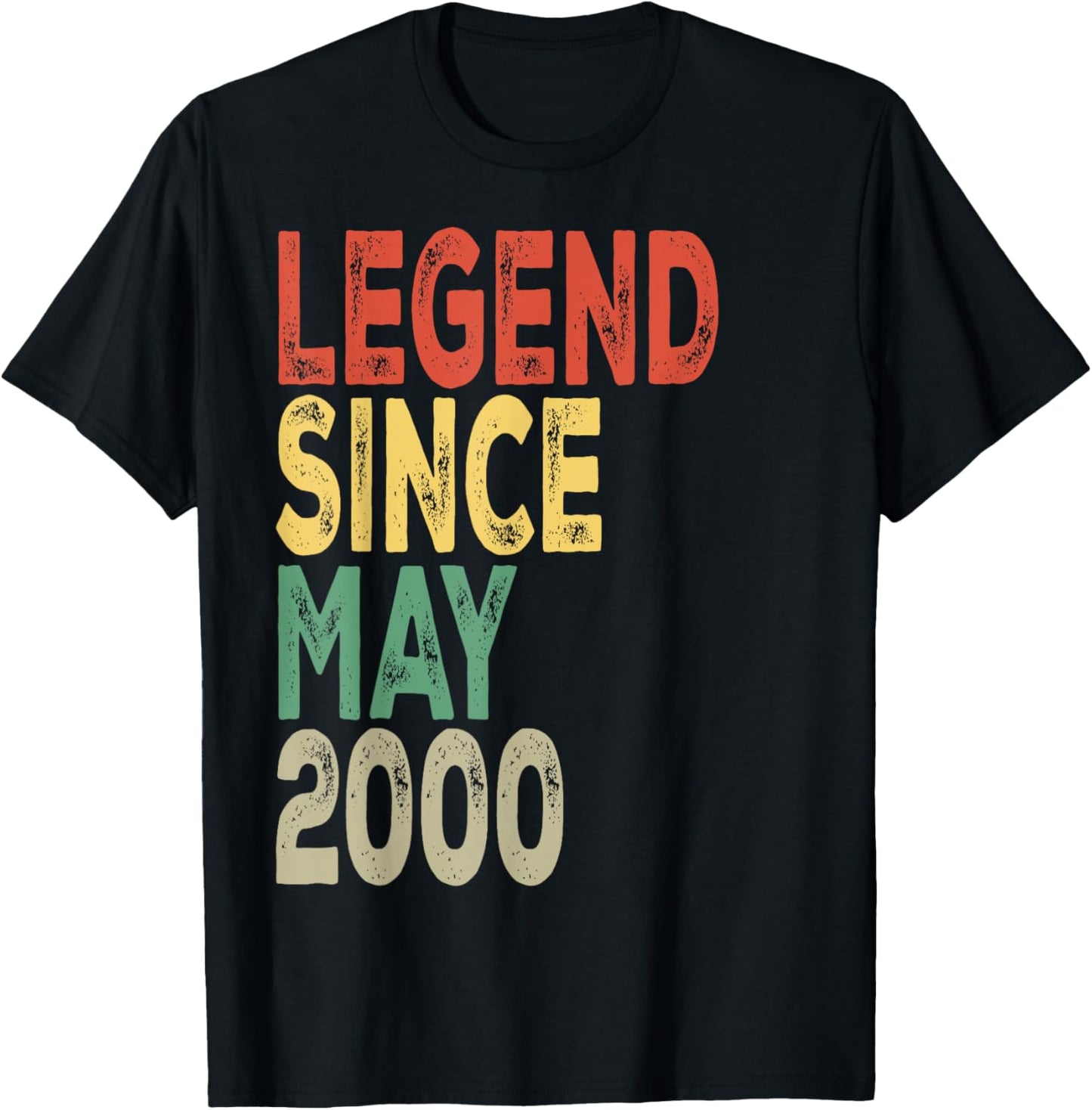 Legend Since May 2000 Birthday T-Shirt - T-Shirt | Black