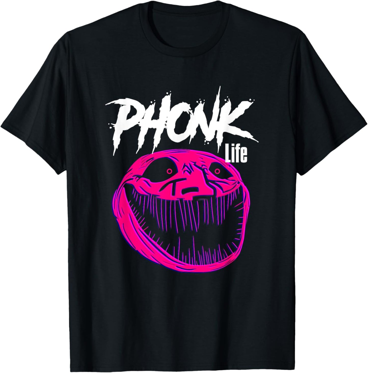 Meme Scary troll Sigma Phonk T-Shirt - T-Shirt | Black