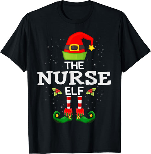 The Nurse Elf Christmas Family Matching Pajama
