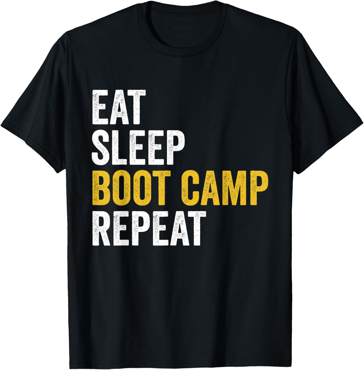 Boot Camp Military Bootcamp Fitness T-Shirt - T-Shirt | Black