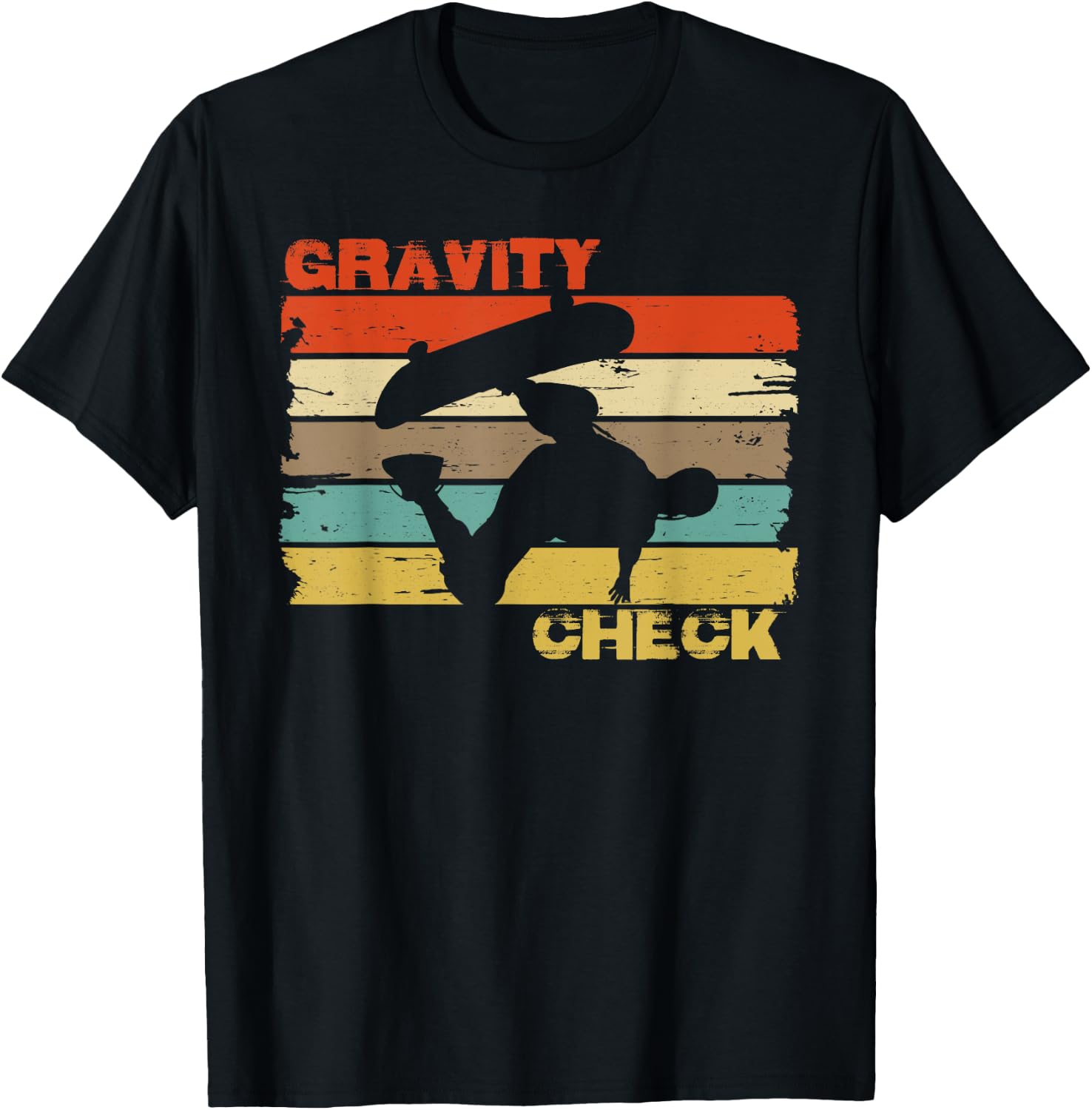 Vintage Skateboard Shirt. Retro Skate Ramp Skateboarder T-Shirt - T-Shirt | Black