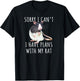 Sorry I Can't I Have Plans With My Rat Funny Pet Rat Lover T-Shirt - T-Shirt | Black