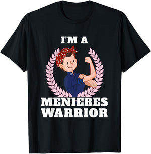 I'm a Menieres Warrior Meniere's Disease Awareness Gift T-Shirt - T-Shirt | Black