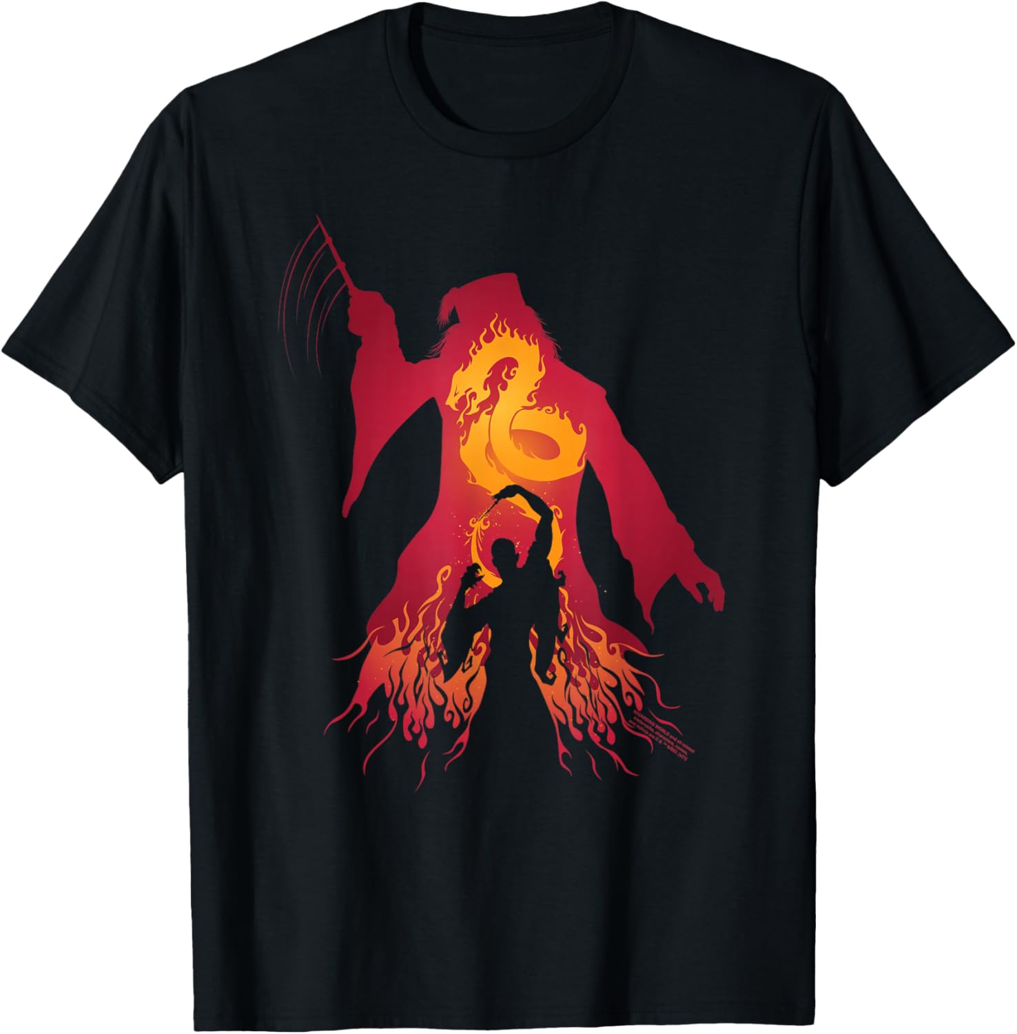 Harry Potter Fiery Dumbledore vs. Voldemort T-Shirt - T-Shirt | Black