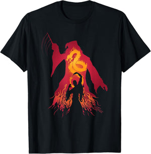 Harry Potter Fiery Dumbledore vs. Voldemort T-Shirt - T-Shirt | Black