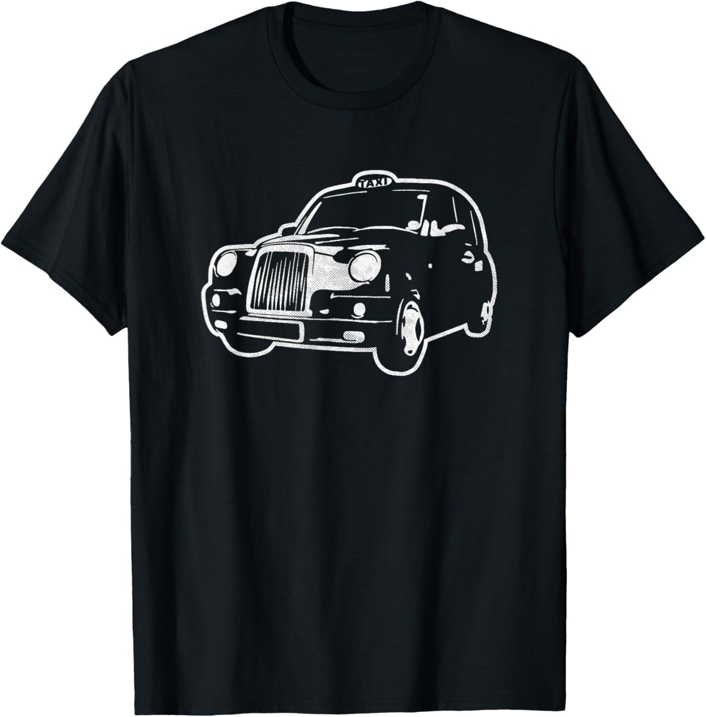 Taxi London Black Cab Outline Novelty Souvenir Memorabilia T-Shirt - T-Shirt | Black