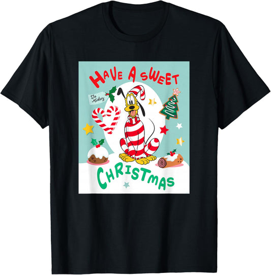 Disney Pluto Holiday Costume Have a Sweet Christmas T-Shirt - T-Shirt | Black