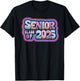 Senior Class of 2025 Retro Design Boy or Girl T-Shirt - T-Shirt | Black