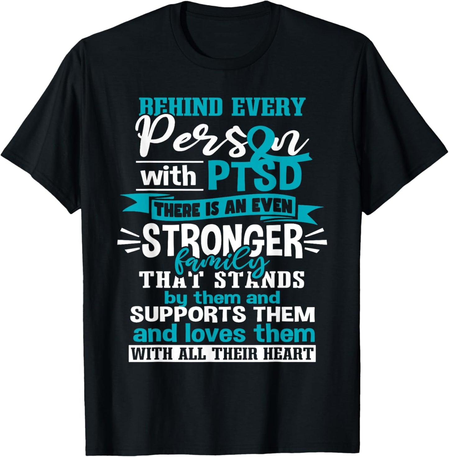 Post Traumatic Stress Disorder PTSD Support T-Shirt - T-Shirt | Black
