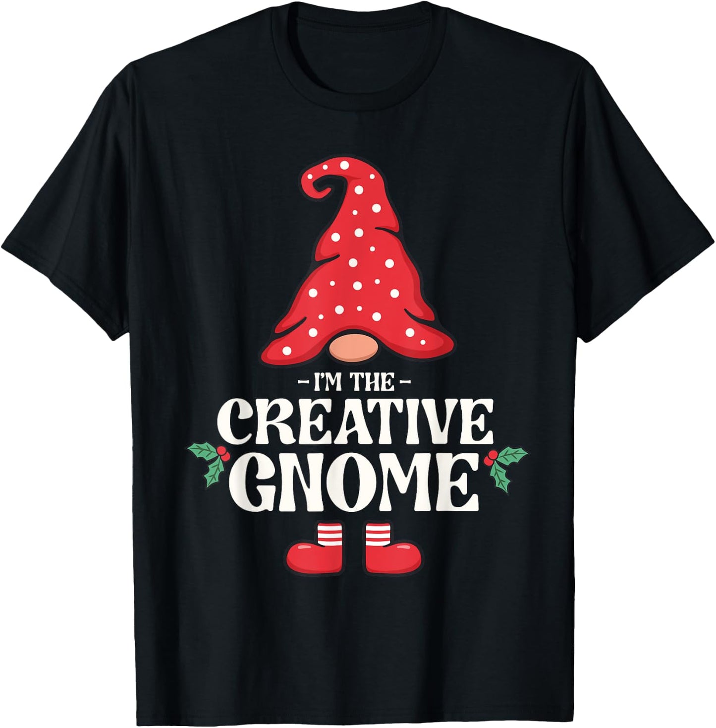 The Creative Gnome Funny Family Matching Group Christmas T-Shirt - T-Shirt | Black