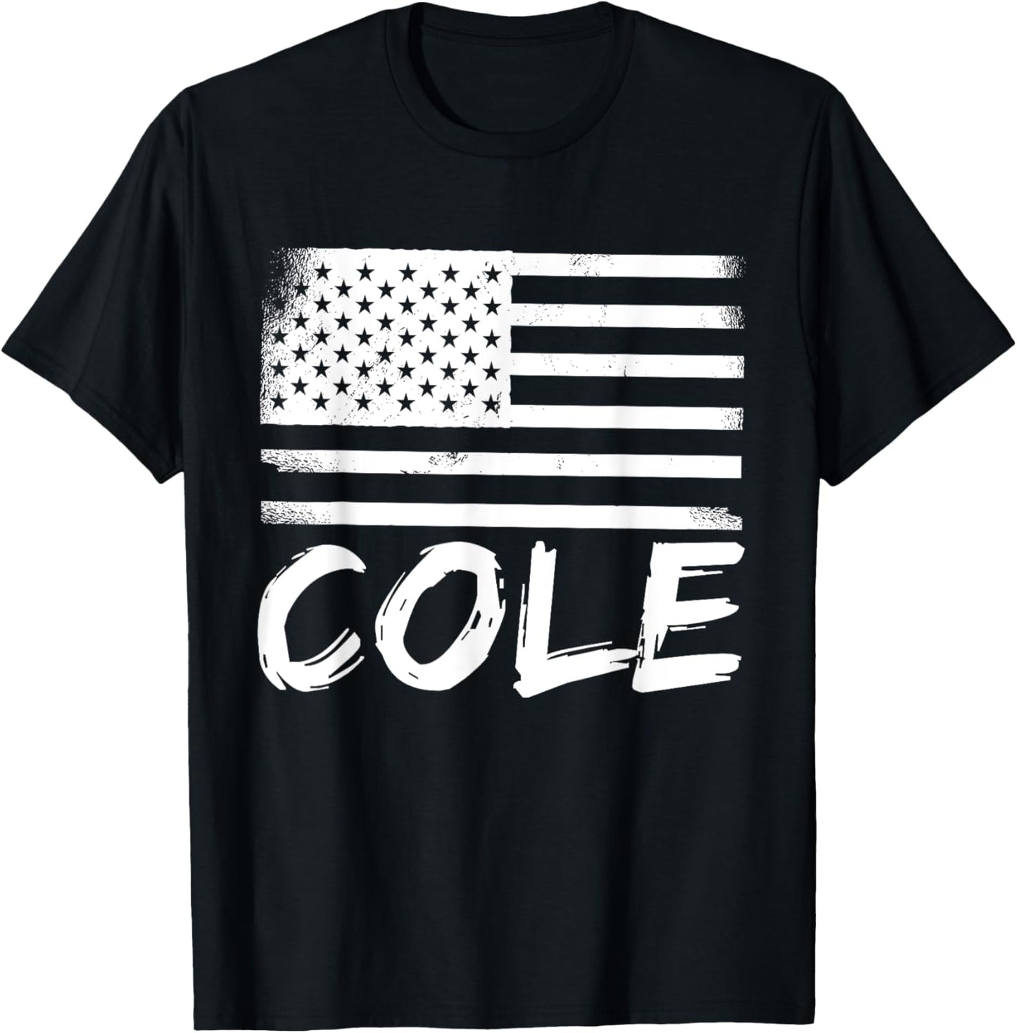 Cole Citizenship Forename Birthday Personalized Name T-Shirt - T-Shirt | Black