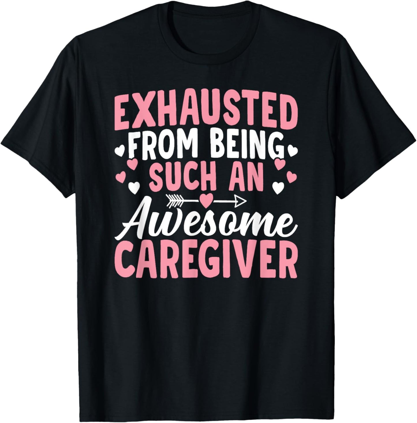 Awesome Caregiver Caregiving Nursing Expert Nurse Caretaker T-Shirt - T-Shirt | Black