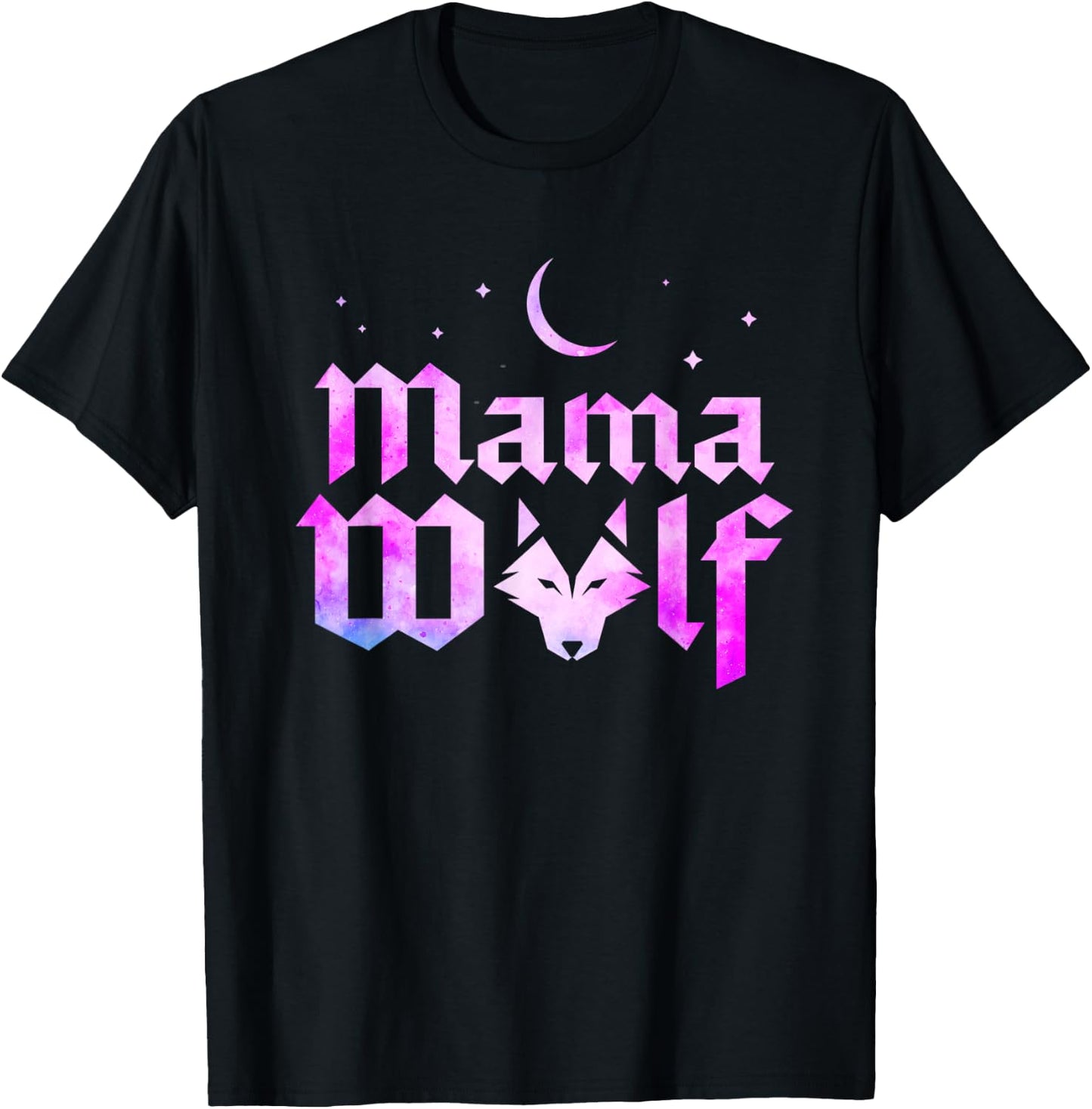 Mama Wolf Wolves Wild Lover Mom Mother Women Mothers Day T-Shirt - T-Shirt | Black