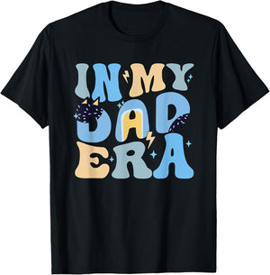 Funny in My Blue Dad Era Cool Dad Father's Day T-Shirt - T-Shirt | Black