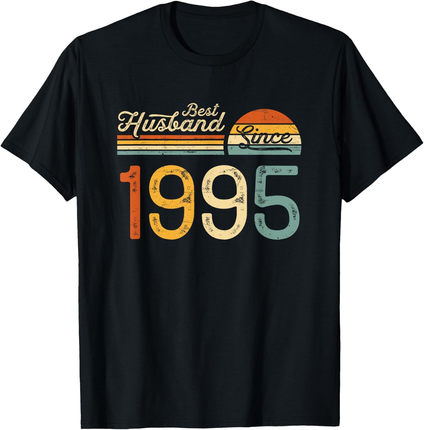 30th wedding anniversary 30 years - Best Husband Since 1995 T-Shirt - T-Shirt | Black