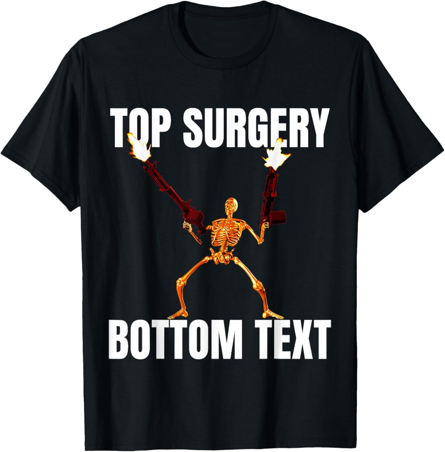 Top Surgery Bottom Text T-Shirt - T-Shirt | Black