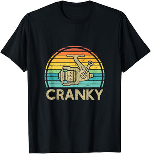 Crankbait Fishing Lure - Cranky Funny Gift Ideas For Fishing T-Shirt - T-Shirt | Black