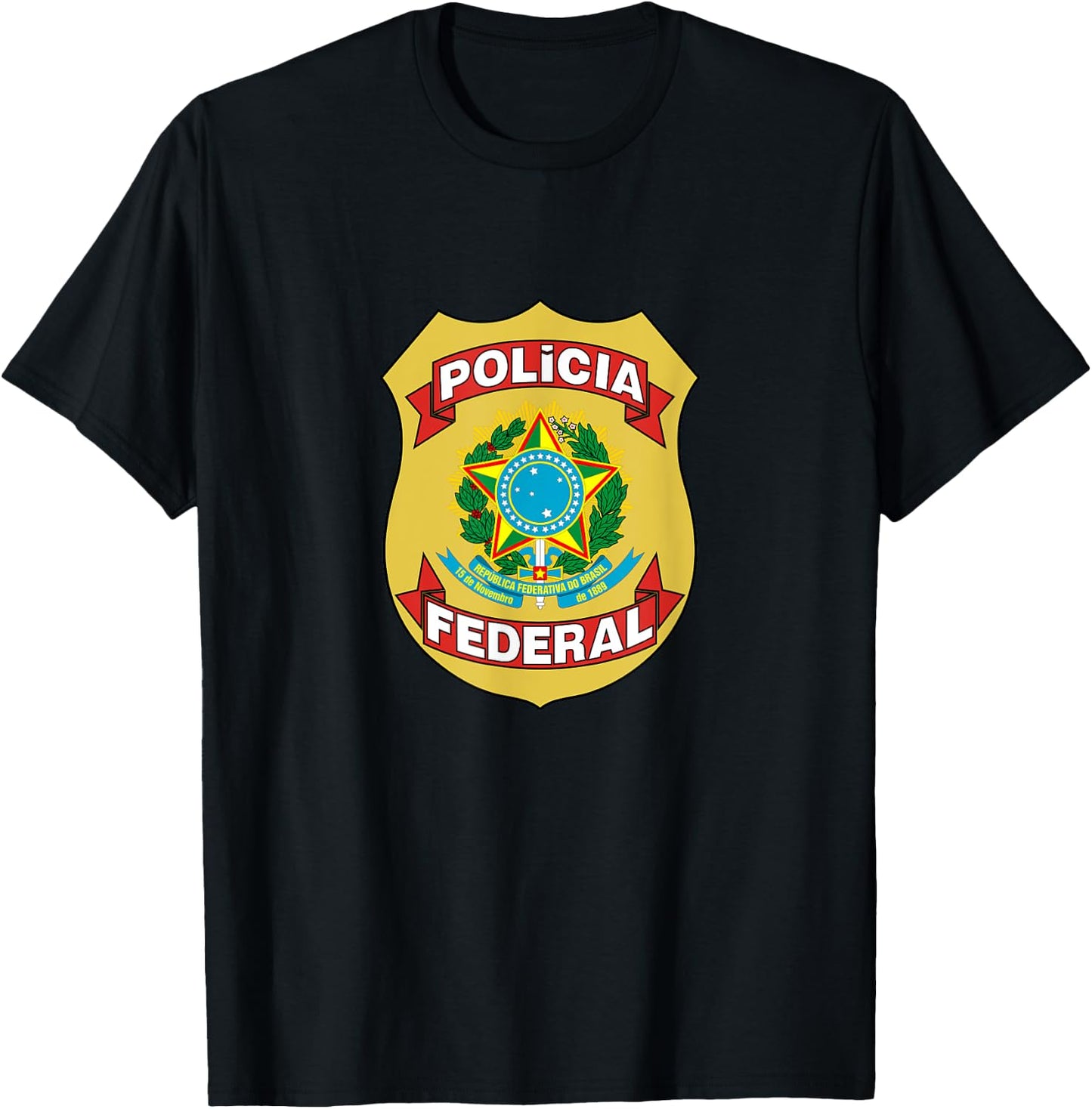 Policia Federal do Brasil T-Shirt - T-Shirt | Black