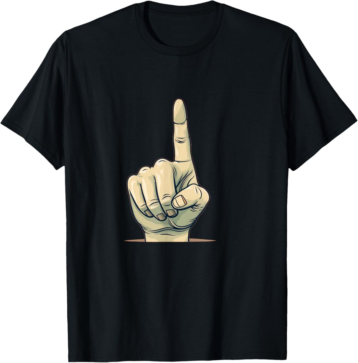 Funny index finger costume for forefinger lovers T-Shirt - T-Shirt | Black