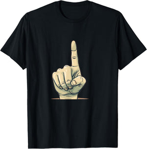 Funny index finger costume for forefinger lovers T-Shirt - T-Shirt | Black