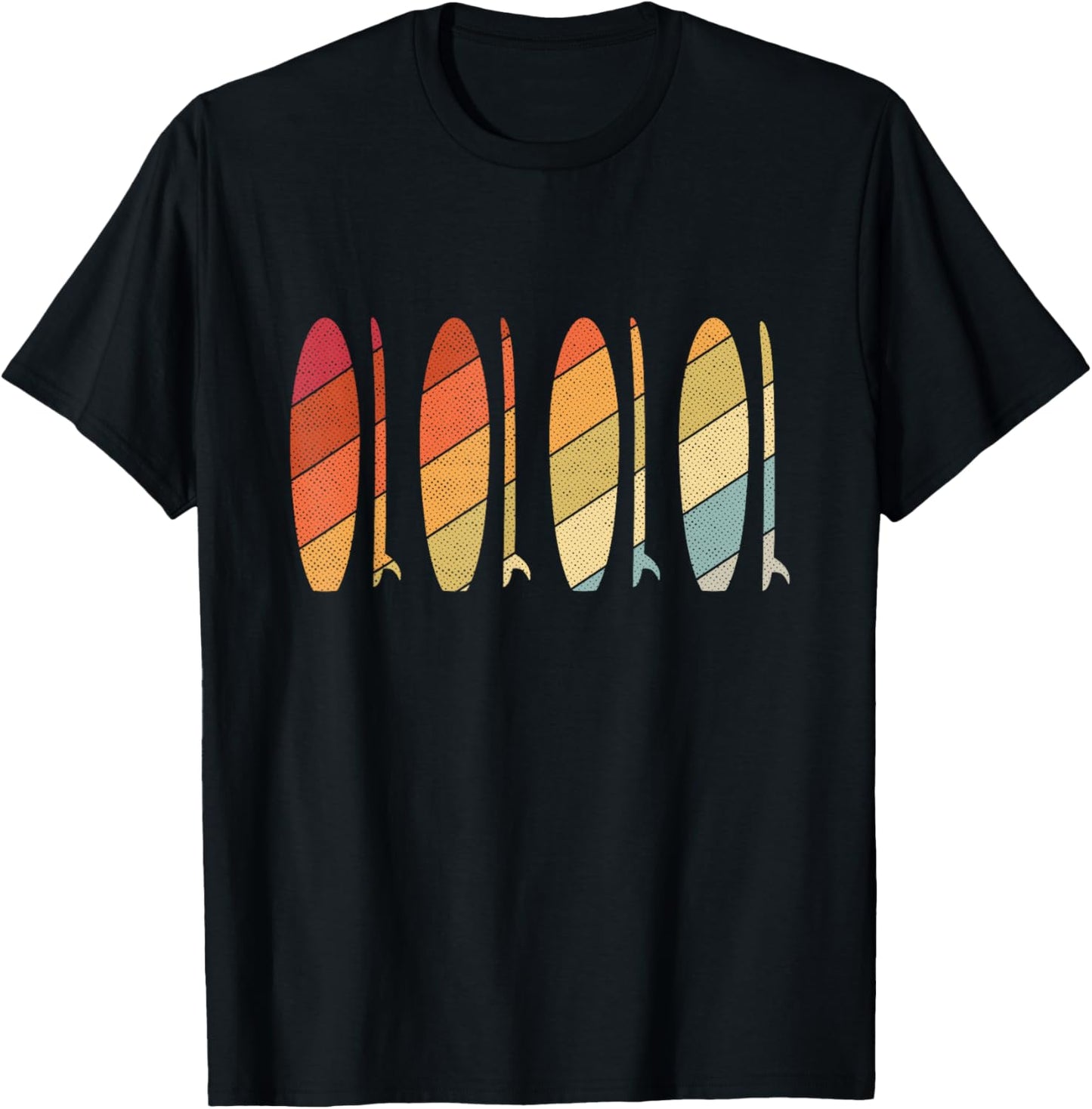 Vintage Surfboard Surfing Surfer Surfboard T-Shirt - T-Shirt | Black
