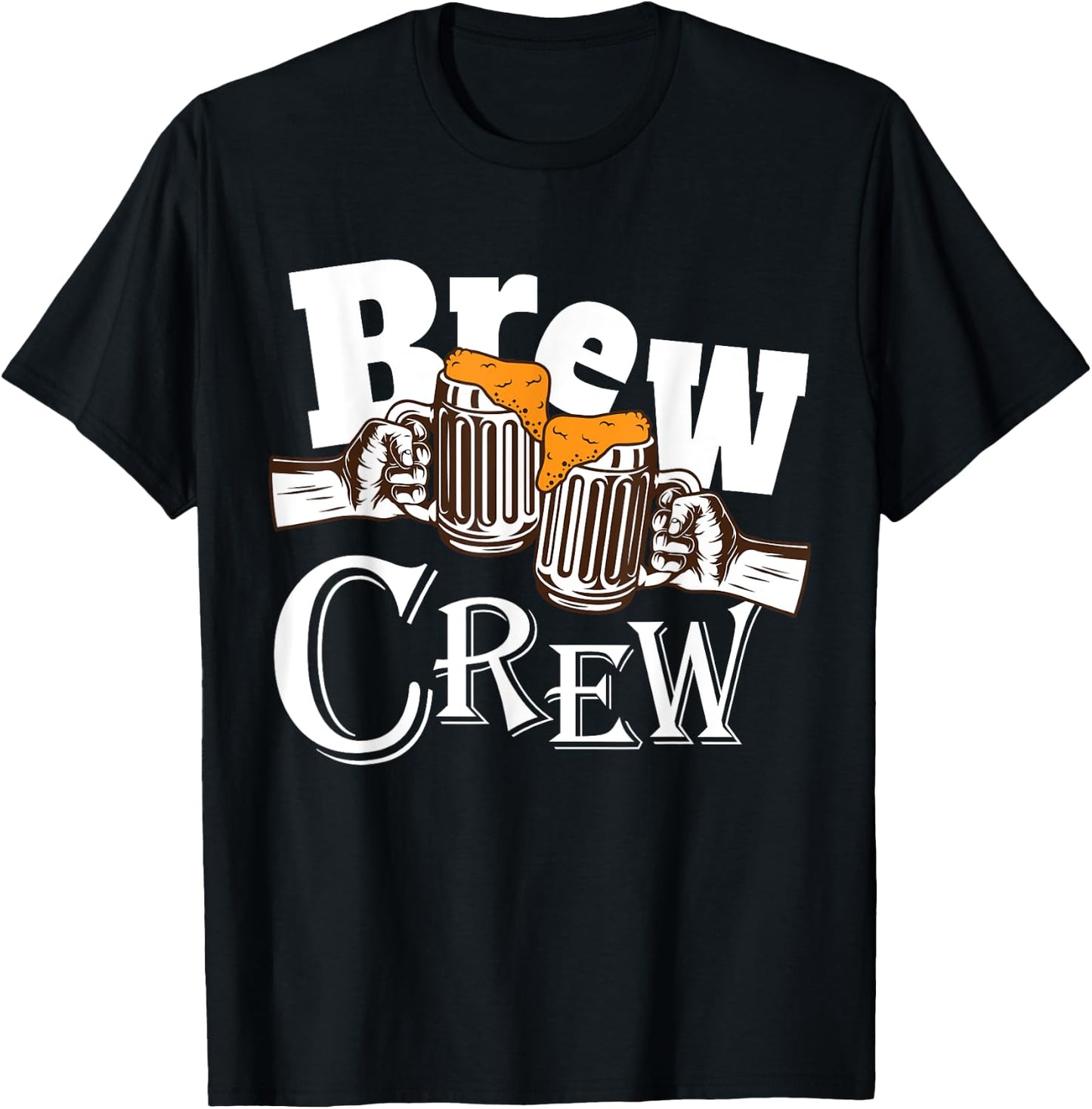 Brew Crew, Bachelors Party T shirt, Beer drinking crew squad T-Shirt - T-Shirt | Black