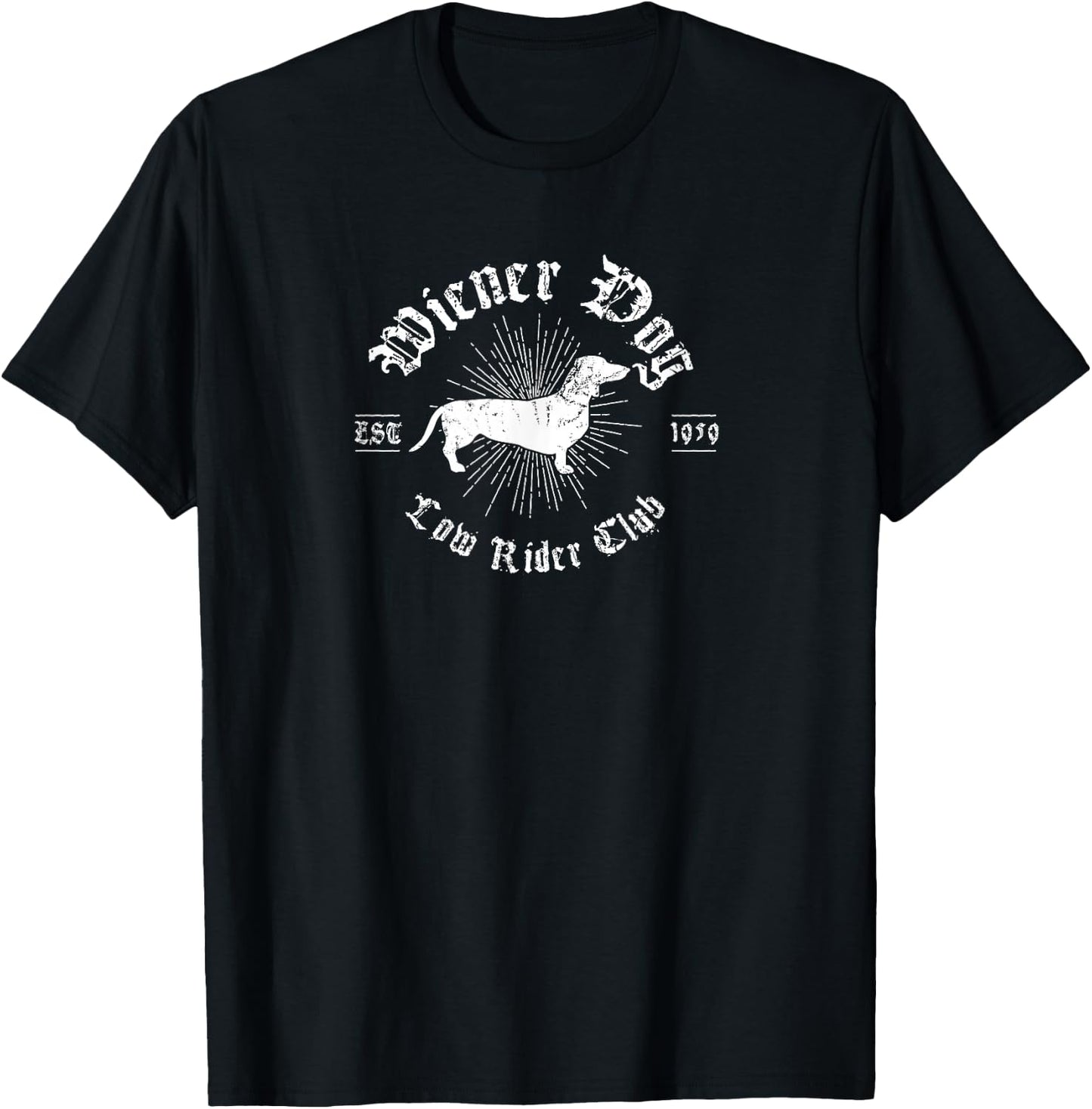 Funny Wiener Dog Gift Dachshund Owners Men Women T-Shirt - T-Shirt | Black