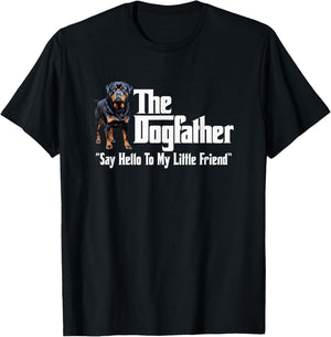 The Rottweiler Dogfather T-Shirt - T-Shirt | Black