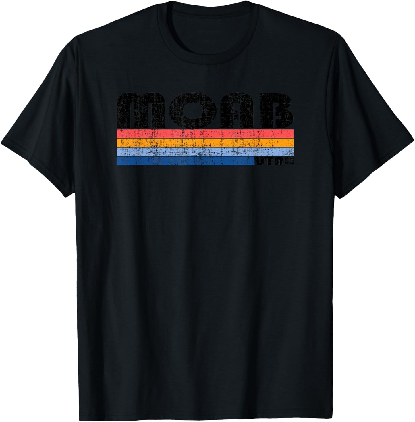 Vintage 70s 80s Style Moab, Utah T-Shirt - T-Shirt | Black
