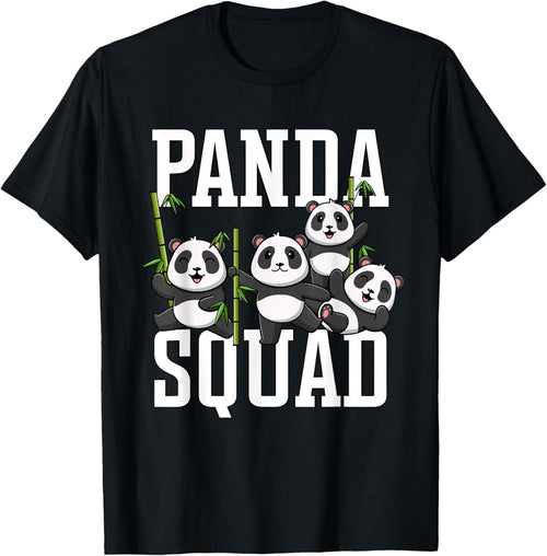 Cute Panda Family Graphic Panda Squad